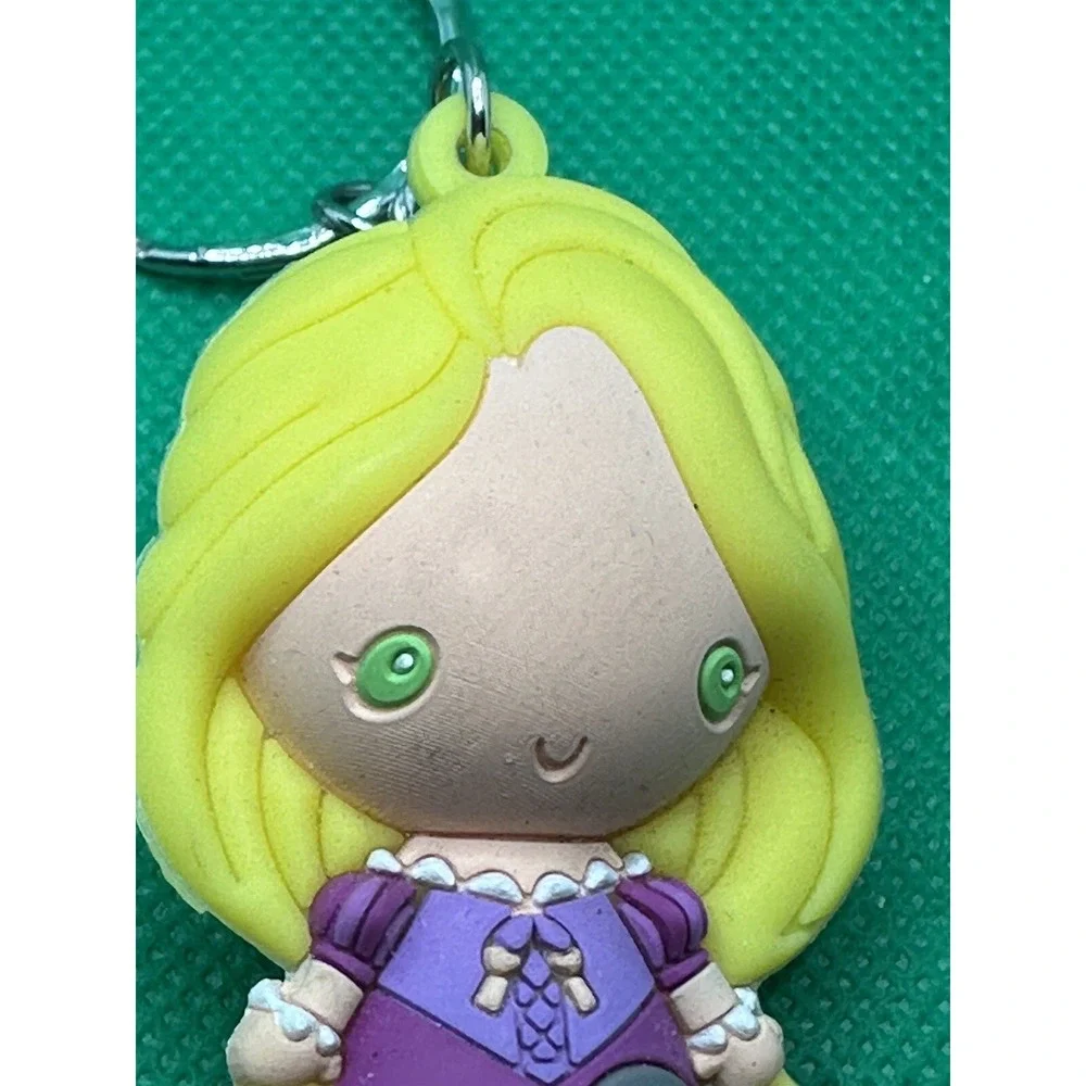 Disney Princess Rapunzel 3D Figural Backpack Bag Clip Monogram Keychain Tangled